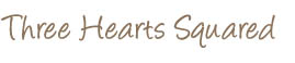 Three Hearts Squared Table Topper